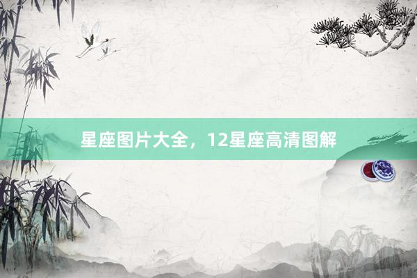 星座图片大全，12星座高清图解